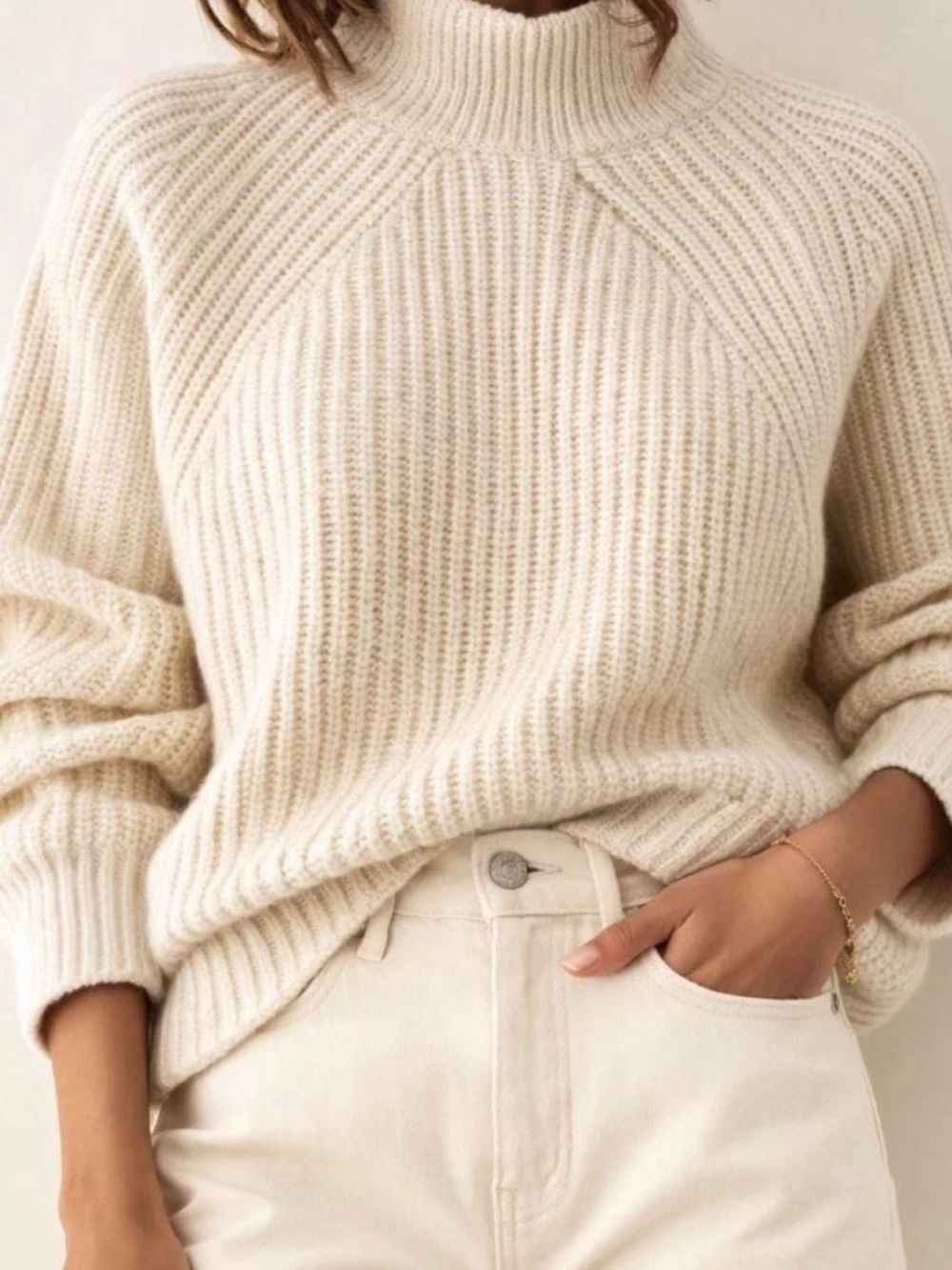 J.CREW Relaxed Rollneck Sweater 100% Cotton